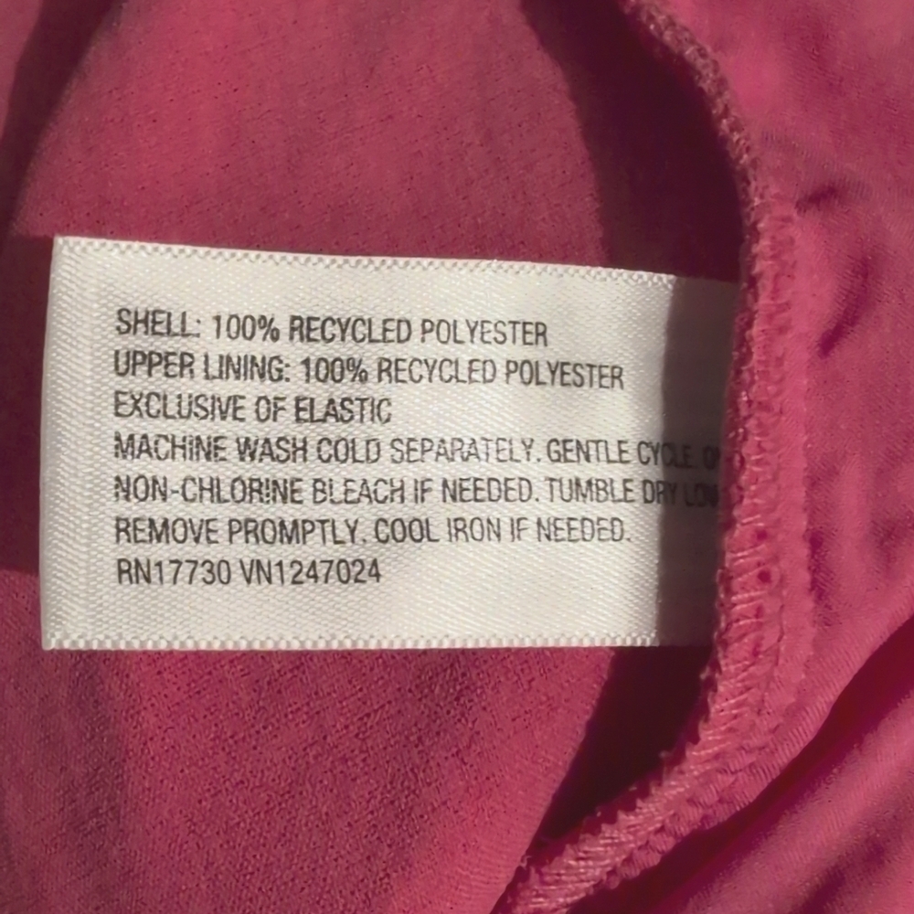 a new day Jumpsuit Plus XXL 14 16 Hot Pink Strapless Romper Pantsuit Dressy NEW - Picture 5 of 5